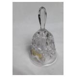 Set of 3 Vintage Glass Decorative Bells with Floral and Star Designs