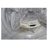 Set of 3 Vintage Glass Decorative Bells with Floral and Star Designs