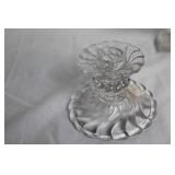 Vintage Fostoria Colony Glass Candle Holders Set