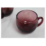 Franciscan Coronado Dinner Plates and Glass Cups Set