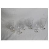 Set of 5 Fostoria Navarre Glassware - Tumblers and Sherbet