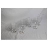 Set of 5 Fostoria Navarre Glassware - Tumblers and Sherbet