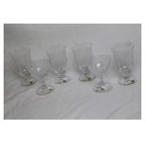 Set of 5 Fostoria Navarre Glassware - Tumblers and Sherbet