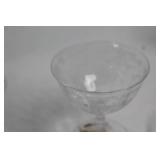 Set of 5 Fostoria Navarre Glassware - Tumblers and Sherbet