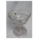 Set of 3 Antique Pressed Glass Pieces: Imperial Bowl, Covered Jar, Compote