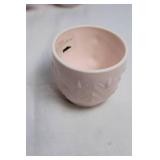 Set of 8 Shell Pink Punch Luncheon Cups - 1982W