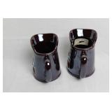 Set of 3 Matching Ceramic Pitchers with Red Rooster Design