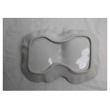 Decorative Porcelain Dishes with Floral and Gold Accents - Set of 3