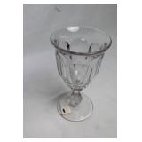 Set of 5 Ireland Imports Stemmed Glass Goblets