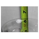 Set of 5 Ireland Imports Stemmed Glass Goblets