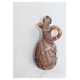 Vintage Imperial Caramel Slag Glass Pitcher with Ornate Design