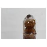 Vintage Imperial Caramel Slag Glass Pitcher with Ornate Design