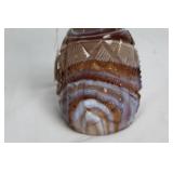 Vintage Imperial Caramel Slag Glass Pitcher with Ornate Design