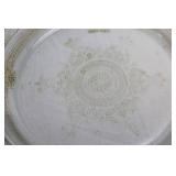Set of 5 Vintage Glass Pie Plates with Intricate Design