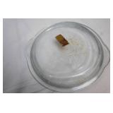 Set of 5 Vintage Glass Pie Plates with Intricate Design