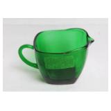 Collection of 7 Vintage Green Glass Vases