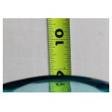 Set of 2 Capri Blue Glass Serving Dishes with Handle