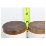 Set of 5 Schramberg Spice Jars with Floral Design