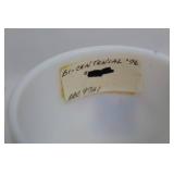 Pair of Bicentennial 1976 Commemorative Milk Glass Mugs