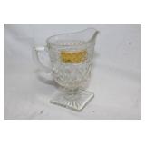 Set of 3 Vintage Glass Sugar Bowls and Creamer