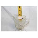 Set of 3 Vintage Glass Sugar Bowls and Creamer