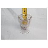 Set of 3 Vintage Glass Sugar Bowls and Creamer