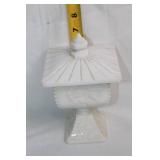 Pair of Milk Glass Candy Dishes with Lids