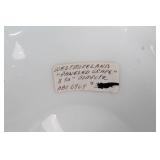 Pair of Westmoreland Milk Glass Compotes with Paneled Grape Design