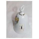 Set of 3 Vintage Porcelain Bells with Floral Designs