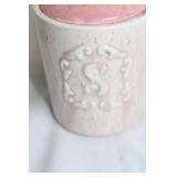 Vintage USA Pink Ceramic Salt and Pepper Shakers Set