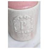 Vintage USA Pink Ceramic Salt and Pepper Shakers Set