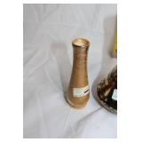 Set of 3 Stangl Pottery Vases with 22K Gold and Colonial Silver Designs