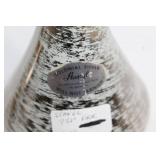 Set of 3 Stangl Pottery Vases with 22K Gold and Colonial Silver Designs