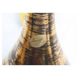 Set of 3 Stangl Pottery Vases with 22K Gold and Colonial Silver Designs