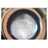 Set of 3 Stangl Pottery Vases with 22K Gold and Colonial Silver Designs