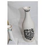 Trio of Decorative Vases with Unique Designs