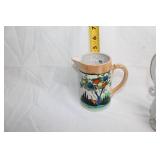 Set of 3 Vintage Pitchers: Hand-Painted, Floral, and Ironstone