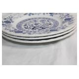 Set of 11 Wedgwood Blue Heritage Dinner and Soup Bowls