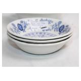 Set of 11 Wedgwood Blue Heritage Dinner and Soup Bowls