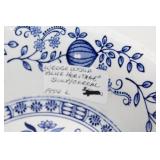 Set of 11 Wedgwood Blue Heritage Dinner and Soup Bowls
