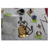 Collection of Assorted Vintage and Costume Jewelry with Accessories