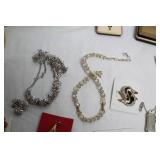 Collection of Assorted Vintage and Costume Jewelry with Accessories