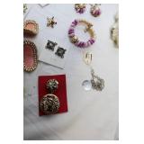 Collection of Assorted Vintage and Costume Jewelry with Accessories