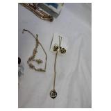 Collection of Assorted Vintage and Costume Jewelry with Accessories