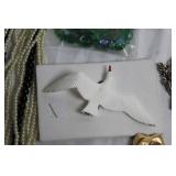 Collection of Assorted Vintage and Costume Jewelry with Accessories