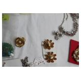 Collection of Assorted Vintage and Costume Jewelry with Accessories