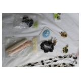 Collection of Assorted Vintage and Costume Jewelry with Accessories