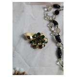 Collection of Assorted Vintage and Costume Jewelry with Accessories