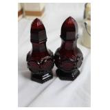 Collection of Vintage Salt and Pepper Shakers with Glass Citrus Juicers