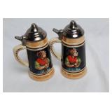 Collection of Vintage Salt and Pepper Shakers with Glass Citrus Juicers